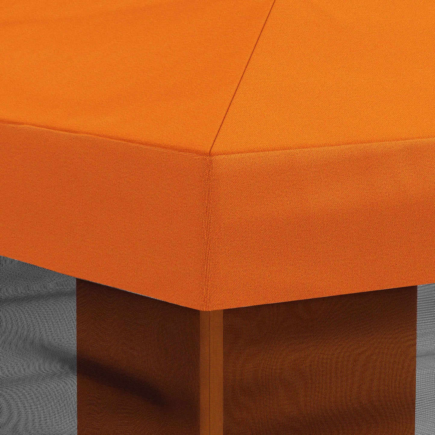 Gazebo Hoes met Zijwanden Oranje 600,5 x 300,5 cm Polyester