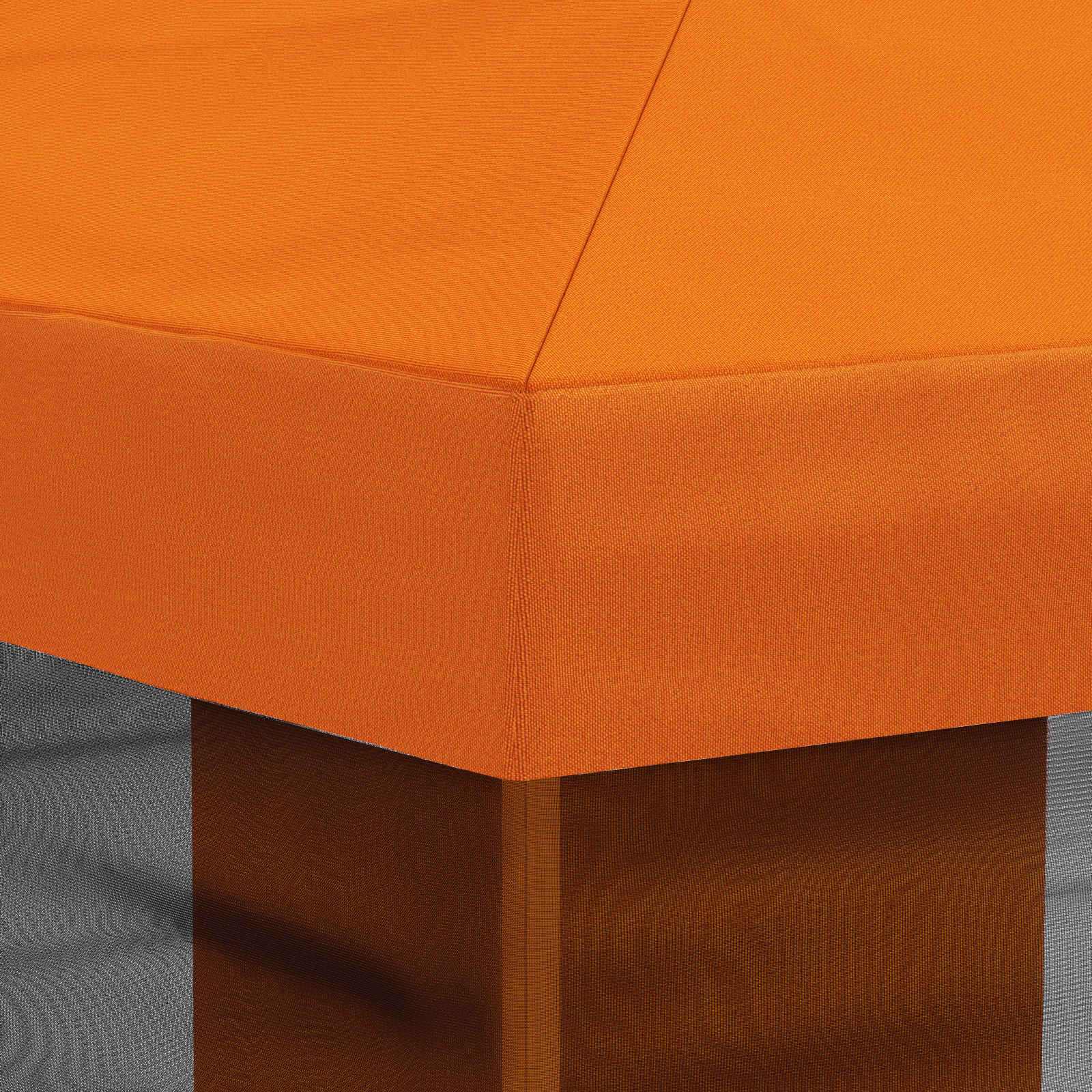 Gazebo Hoes met Zijwanden Oranje 600,5 x 300,5 cm Polyester