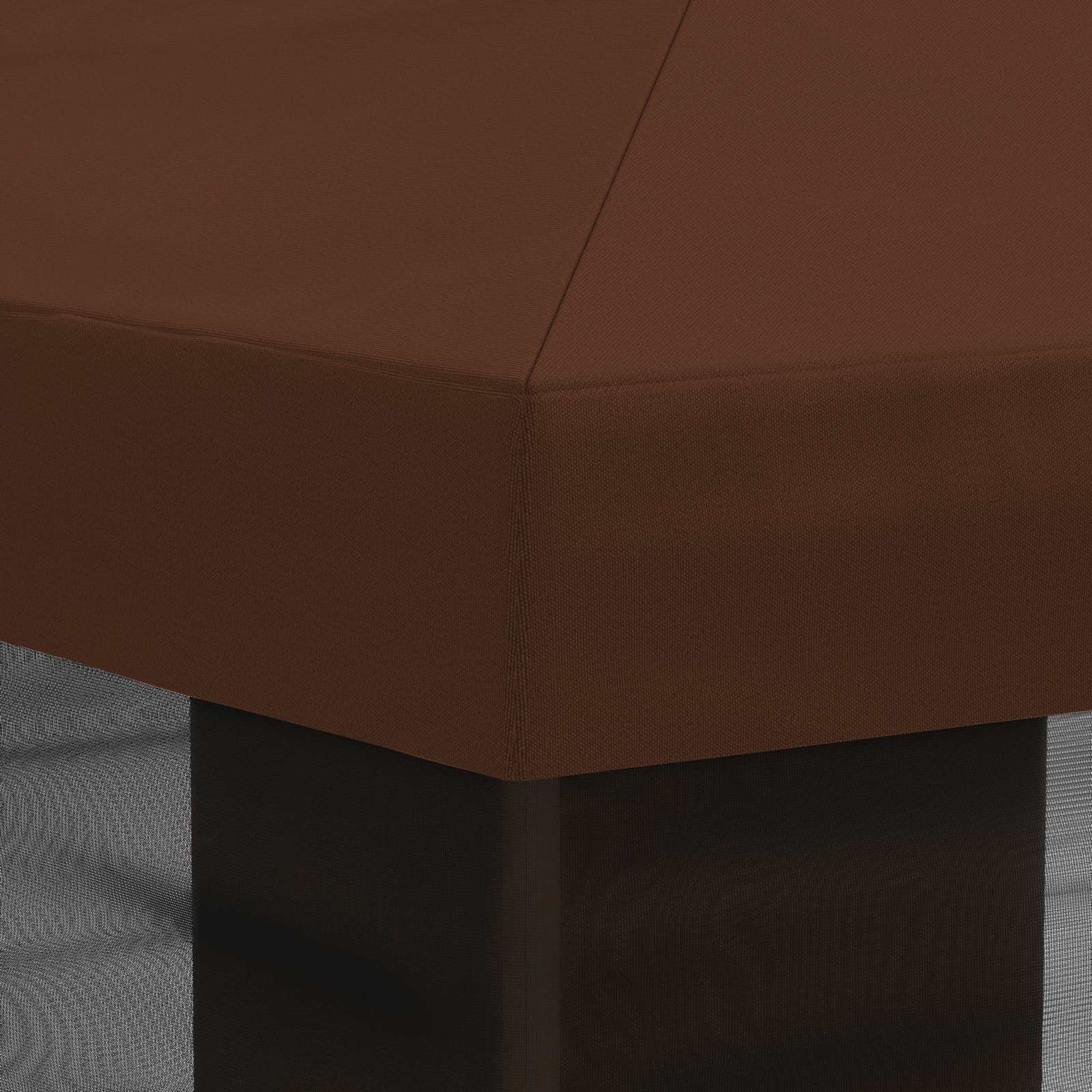 Gazebo Hoes met Zijwanden Bruin 600,5 x 300,5 cm Polyester