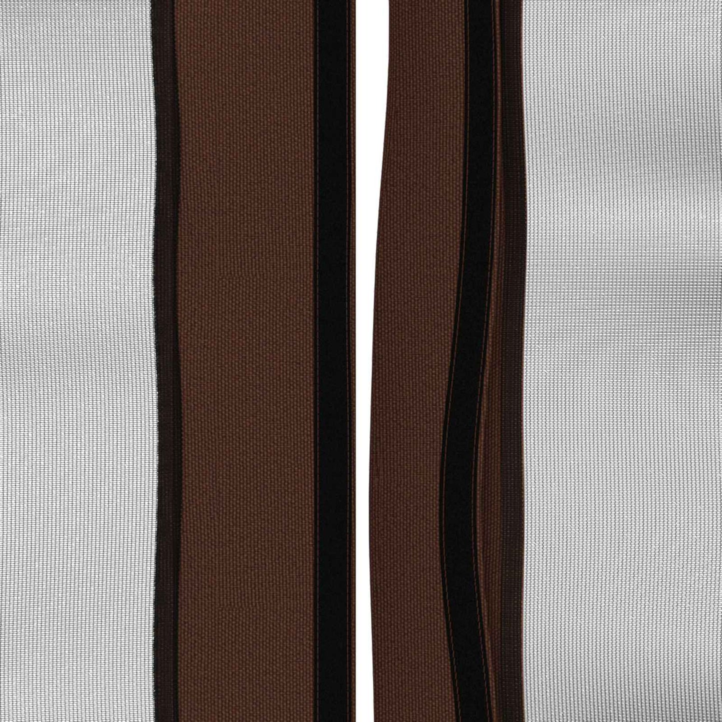 Gazebo Hoes met Zijwanden Bruin 600,5 x 300,5 cm Polyester