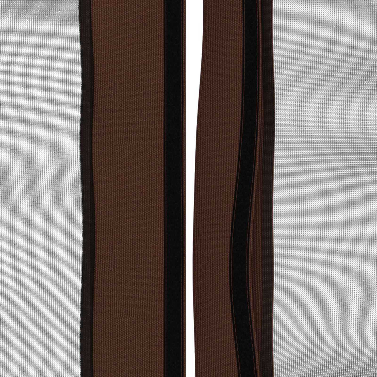 Gazebo Hoes met Zijwanden Bruin 600,5 x 300,5 cm Polyester