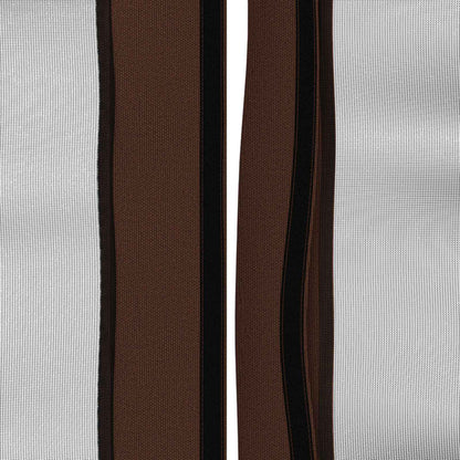 Gazebo Hoes met Zijwanden Bruin 600,5 x 300,5 cm Polyester