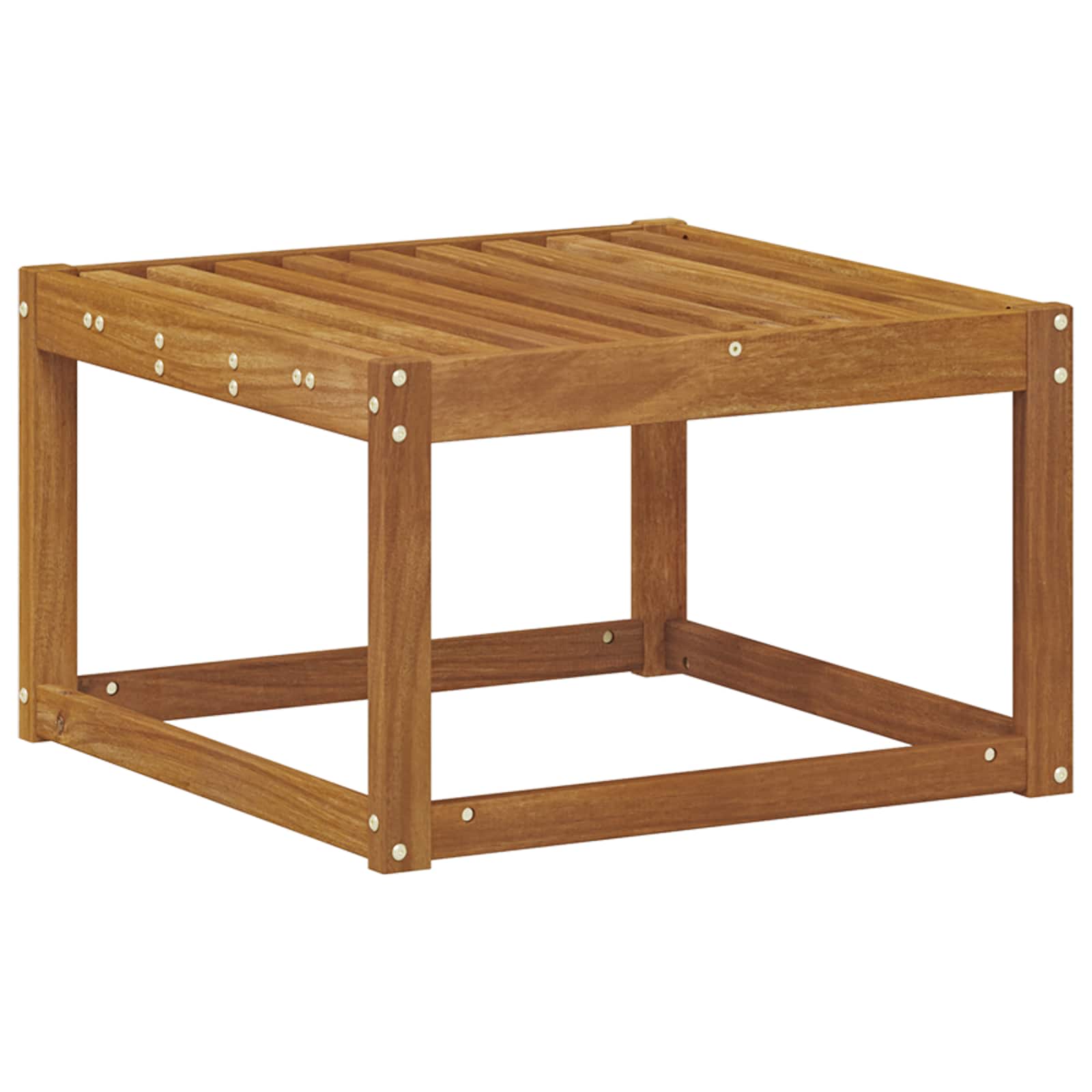 Buiten Voetenbank Massief Acaciahout Naturel 59 x 59 x 37 cm