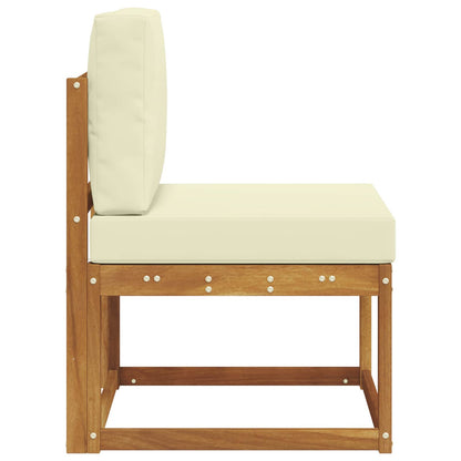 Buiten Midden Sofa Massief Acaciahout Naturel Natuurlijk en crème