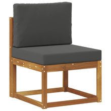 Buiten Midden Sofa Massief Acaciahout Naturel Natuurlijk en antraciet
