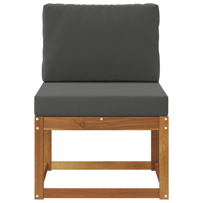 Buiten Midden Sofa Massief Acaciahout Naturel Natuurlijk en antraciet