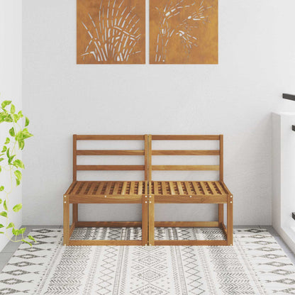 2 Stuk Buiten Midden Sofa Massief Acaciahout Naturel