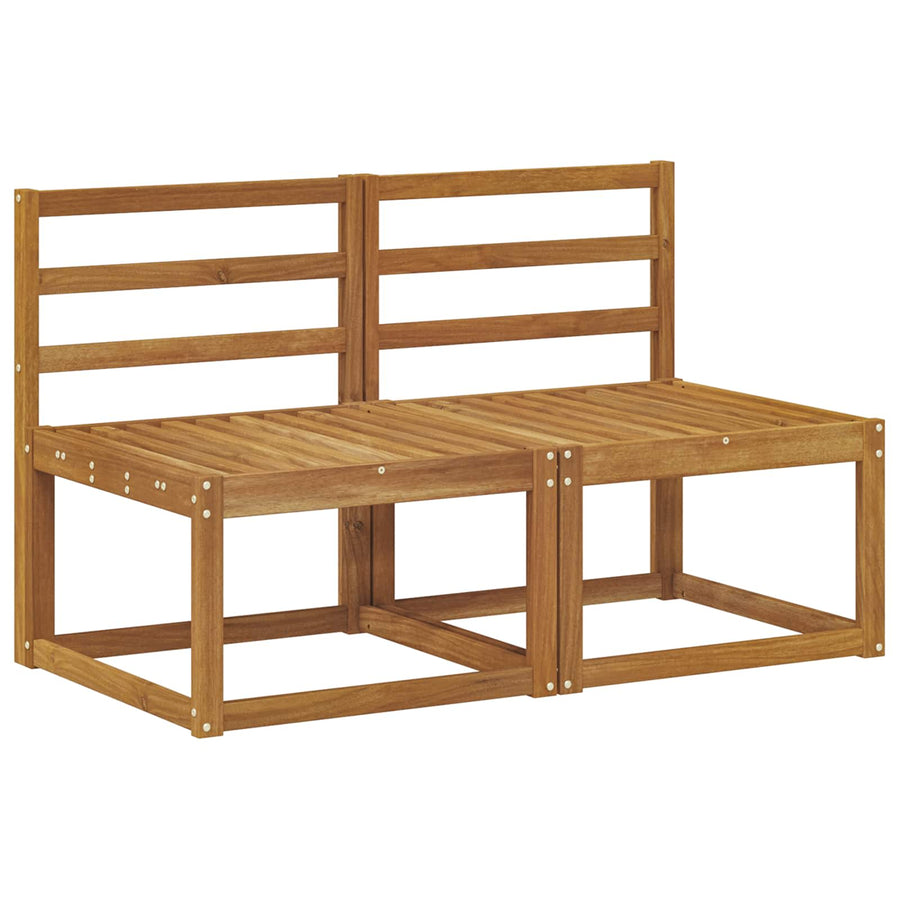 2 Stuk Buiten Midden Sofa Massief Acaciahout Naturel