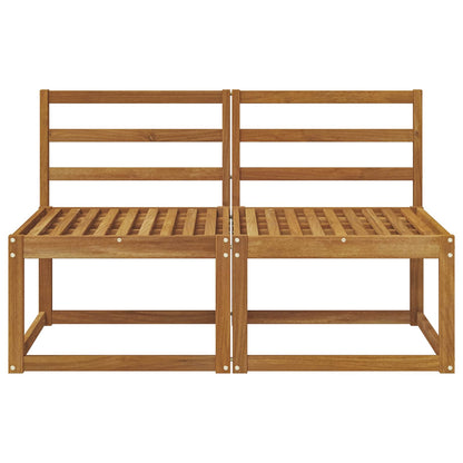 2 Stuk Buiten Midden Sofa Massief Acaciahout Naturel