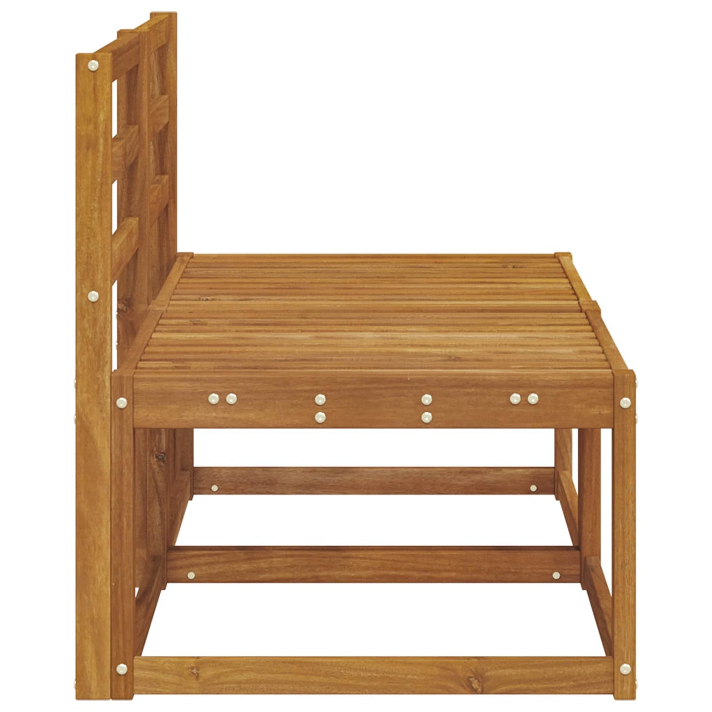 2 Stuk Buiten Midden Sofa Massief Acaciahout Naturel