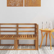 Hoekbank massief acaciahout naturel 63x63x73 cm
