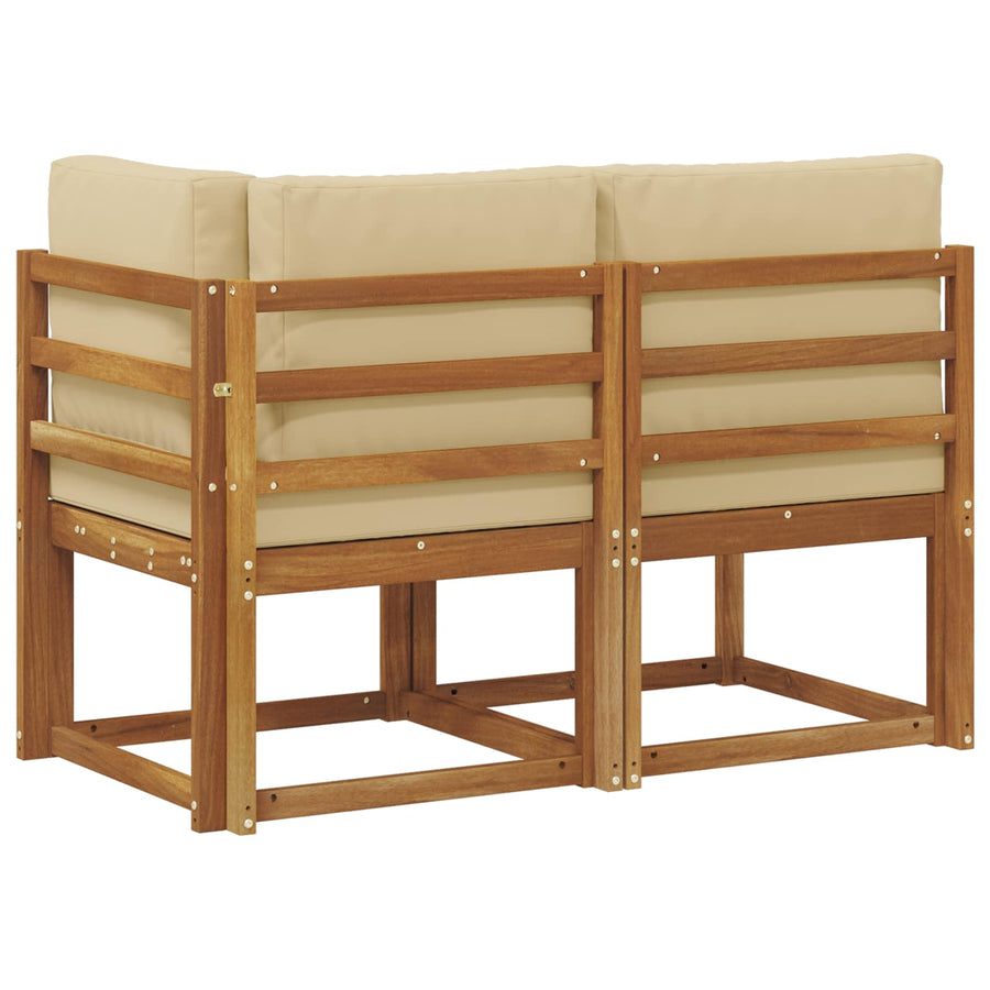 Outdoor Midden- en Hoeksalon 2 Stuk Natuurlijk en Beige