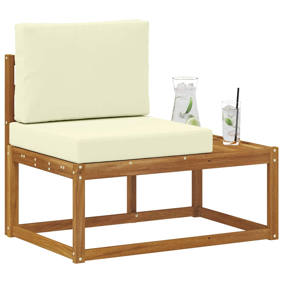Buiten Eind Sofa Naturel 91 x 63 x 73 cm Massief Acaciahout