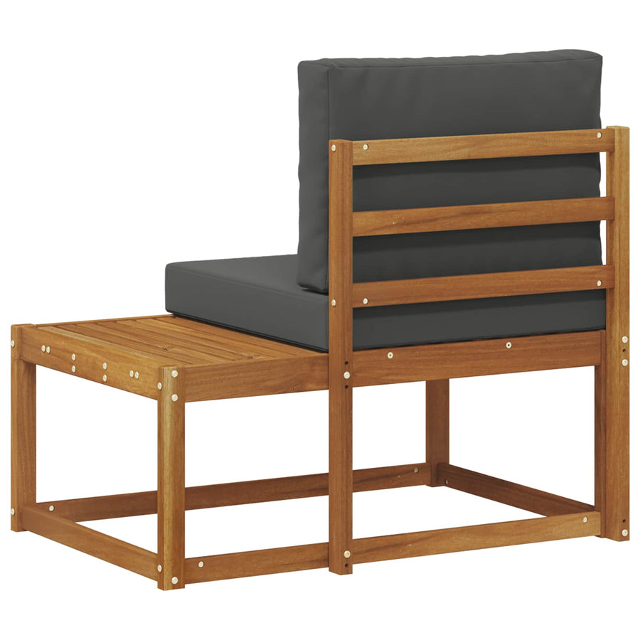 Buiten Eind Sofa Natuurlijk en Antraciet 91 x 63 x 73 cm