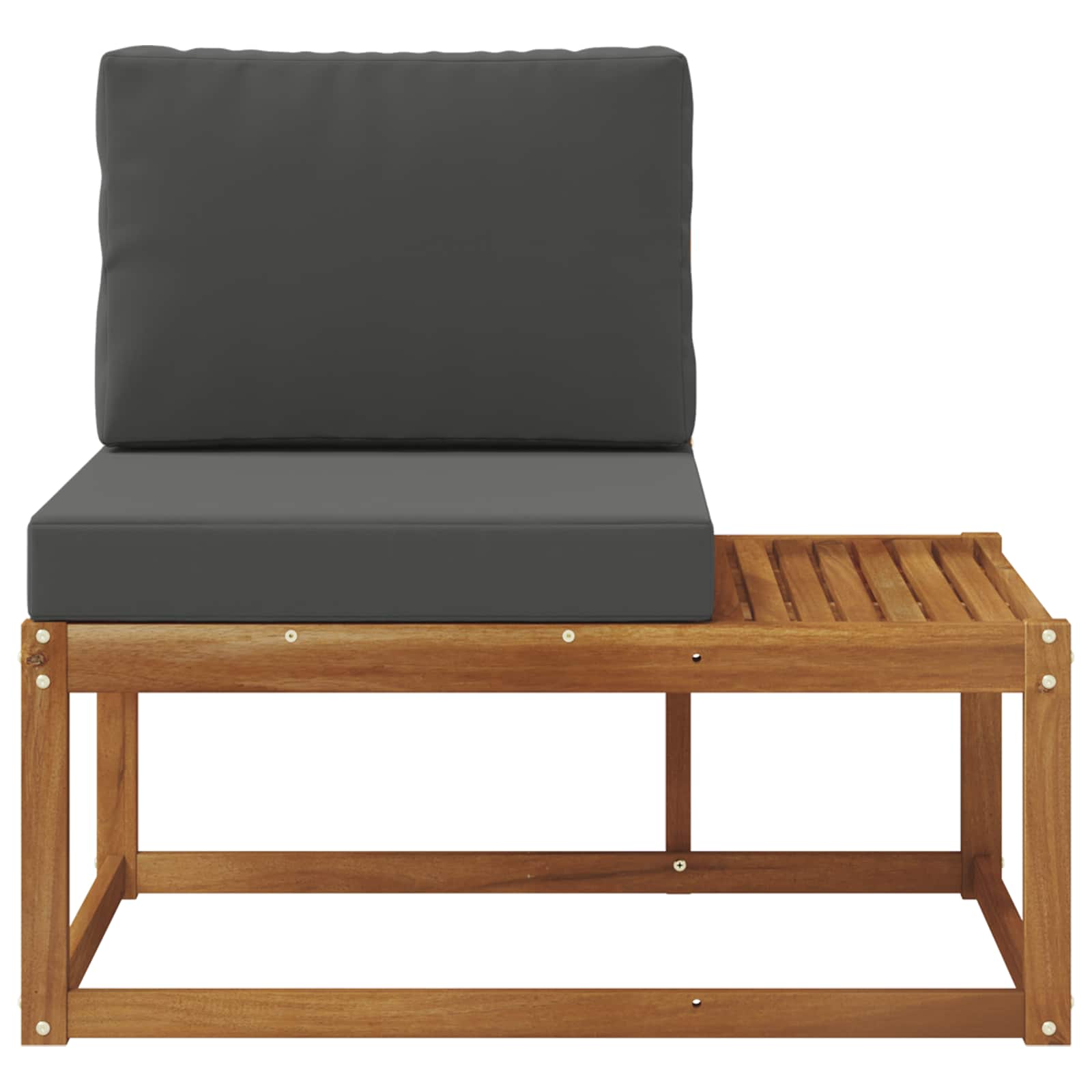 Buiten Eind Sofa Natuurlijk en Antraciet 91 x 63 x 73 cm