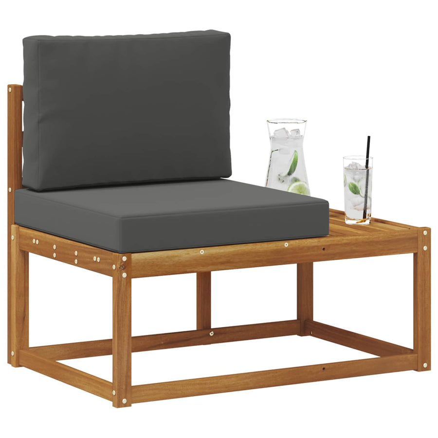 Buiten Eind Sofa Natuurlijk en Antraciet 91 x 63 x 73 cm