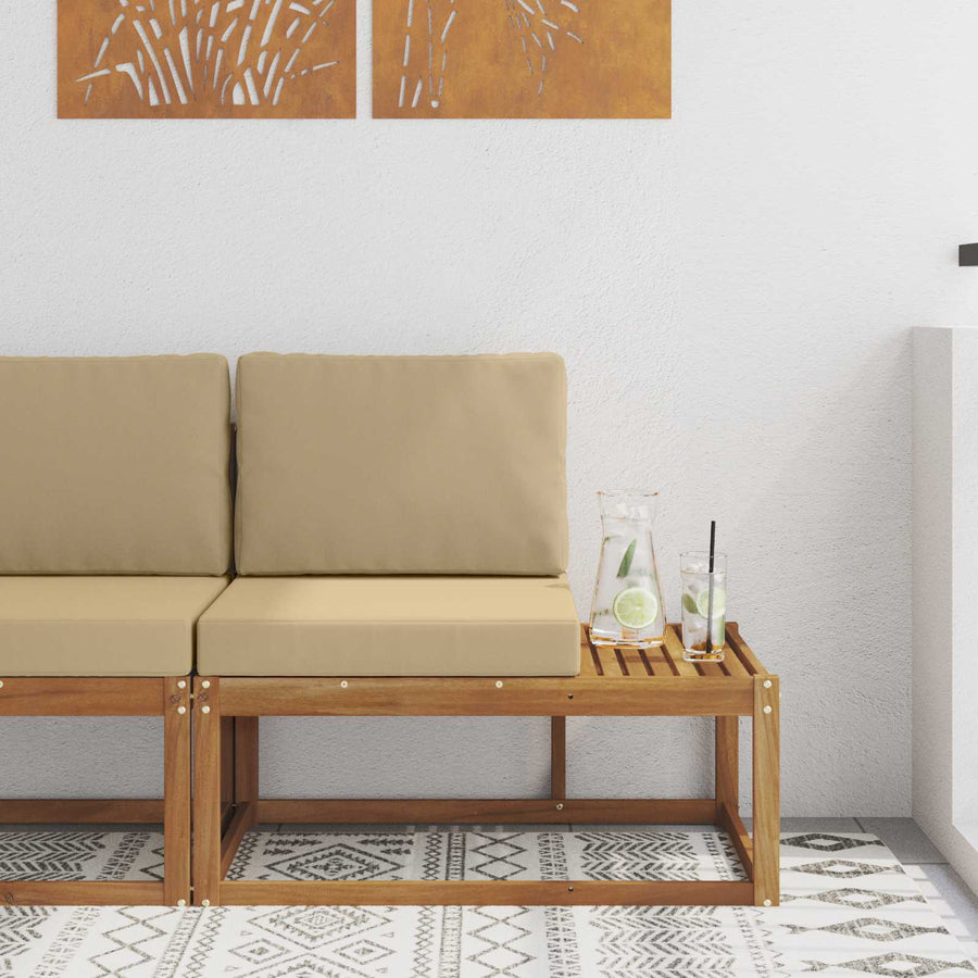 Buiten Eind Sofa Naturel 91 x 63 x 73 cm Massief Acaciahout
