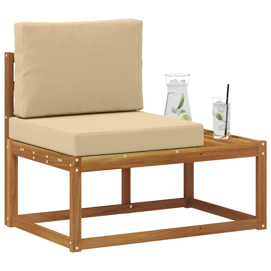 Buiten Eind Sofa Naturel 91 x 63 x 73 cm Massief Acaciahout