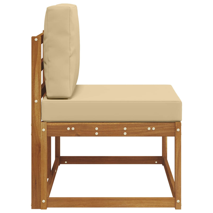 Buiten Eind Sofa Naturel 91 x 63 x 73 cm Massief Acaciahout