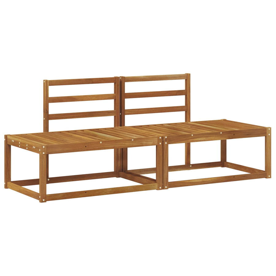 Buiten Eind Sofa 2 Stuk Naturel 182,5 x 63 x 73 cm