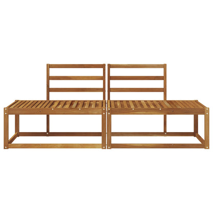 Buiten Eind Sofa 2 Stuk Naturel 182,5 x 63 x 73 cm