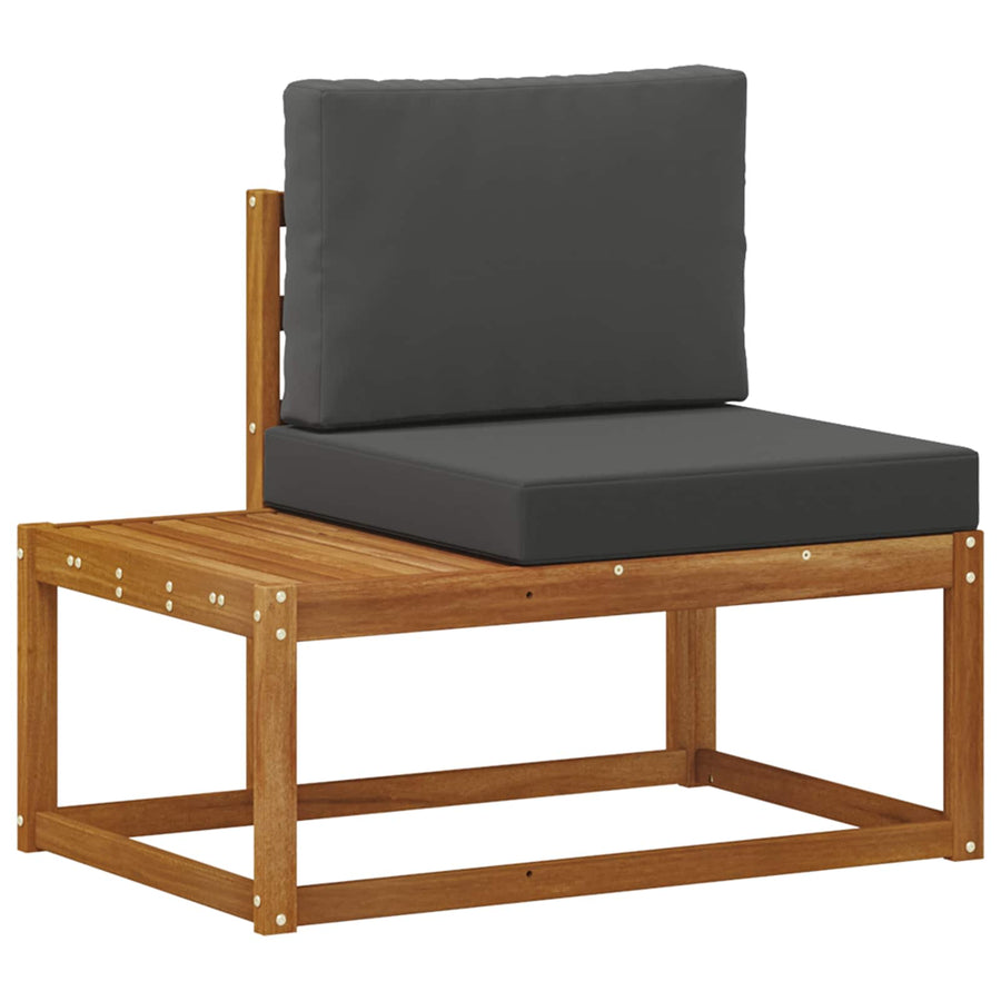 Buiten Eind Sofa met kussen 2 Stuk Natuurlijk en Antraciet