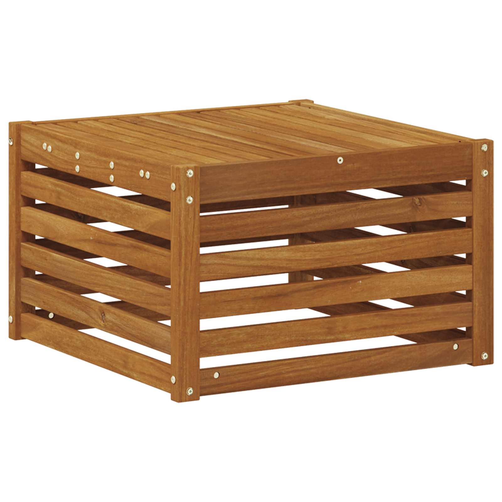 Buiten Tafel Massief Acaciahout Naturel 59 x 59 x 37 cm