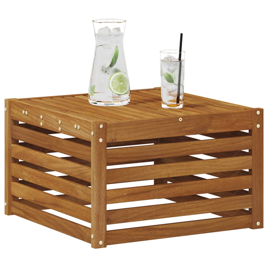 Buiten Tafel Massief Acaciahout Naturel 59 x 59 x 37 cm