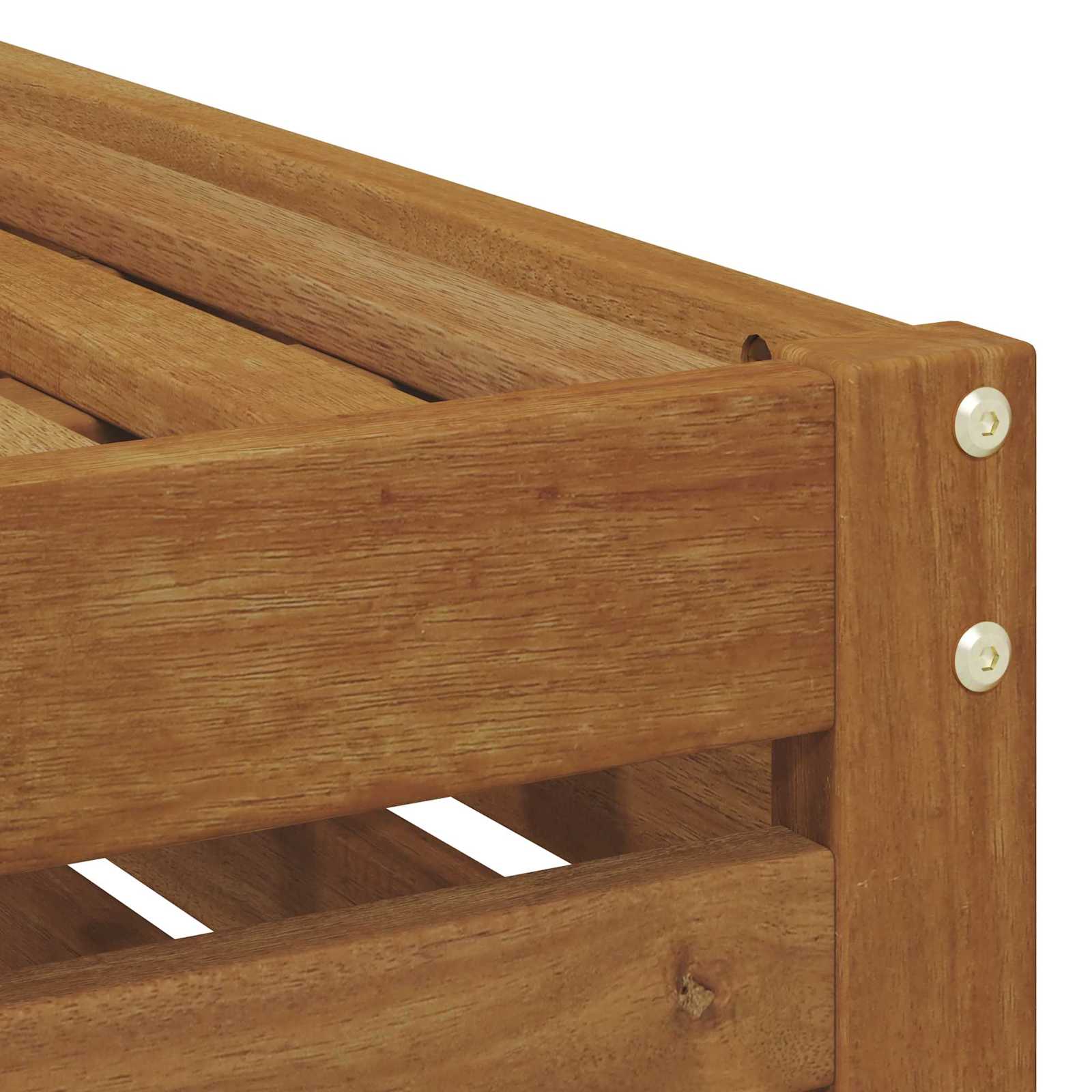 Buiten Voetenbank Massief Acaciahout Naturel 59 x 59 x 37 cm