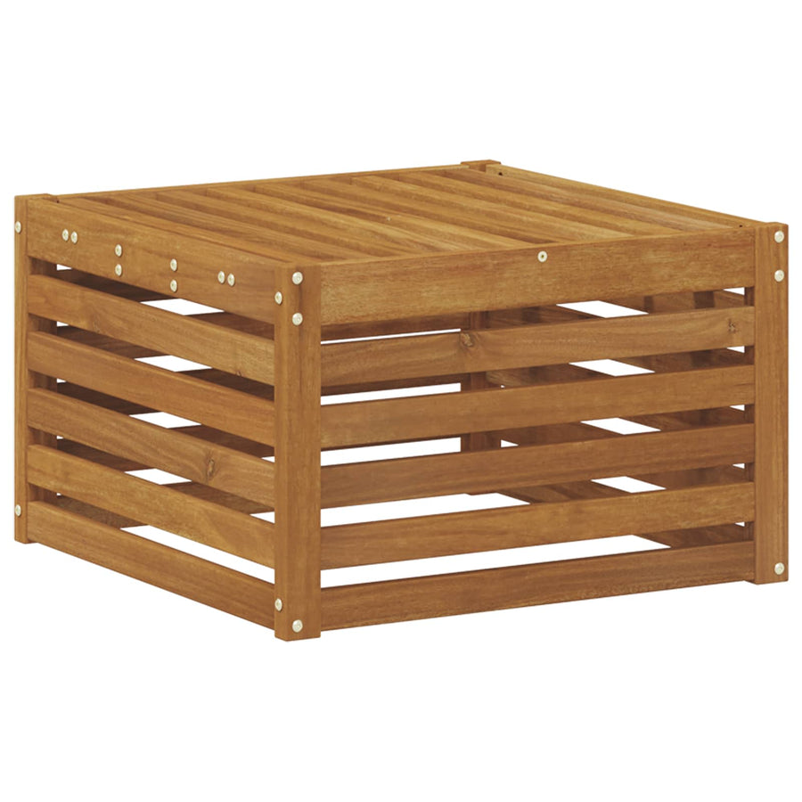 Buiten Voetenbank Massief Acaciahout Naturel 59 x 59 x 37 cm