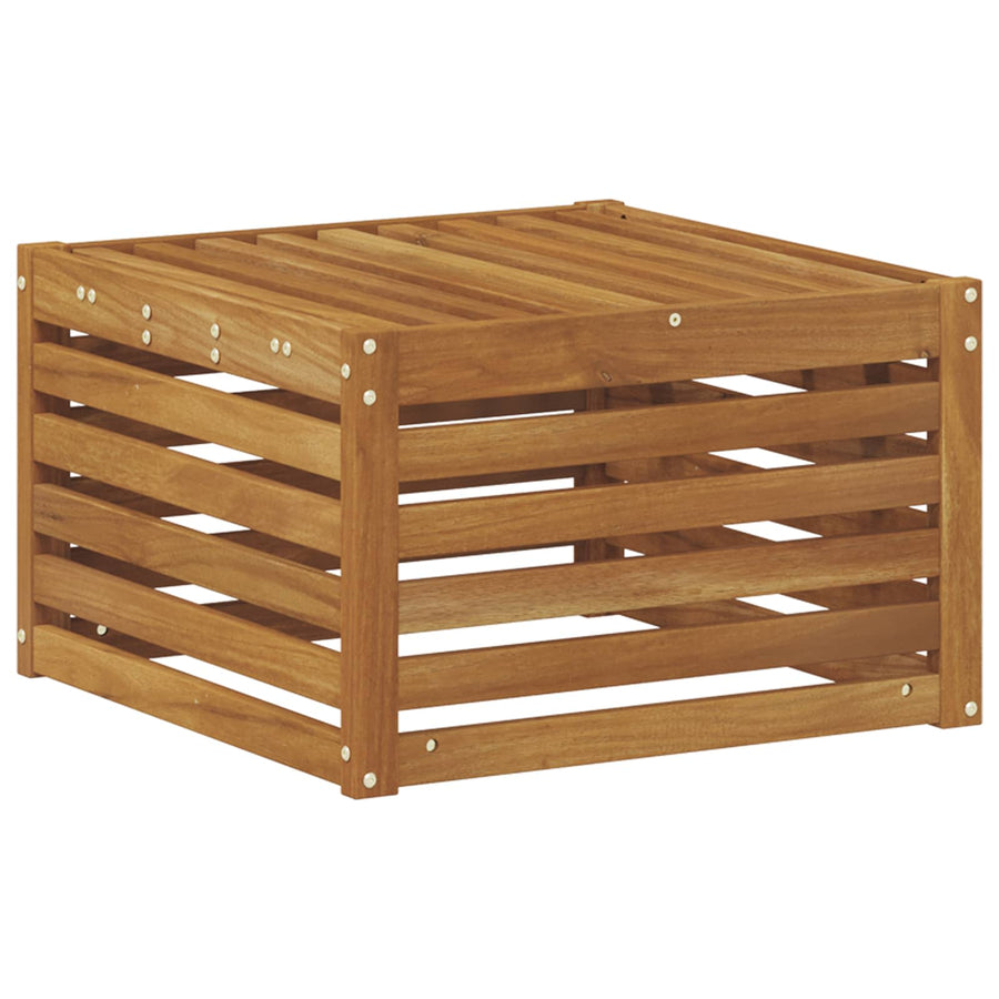 Buiten Voetenbank Massief Acaciahout Naturel 59 x 59 x 37 cm