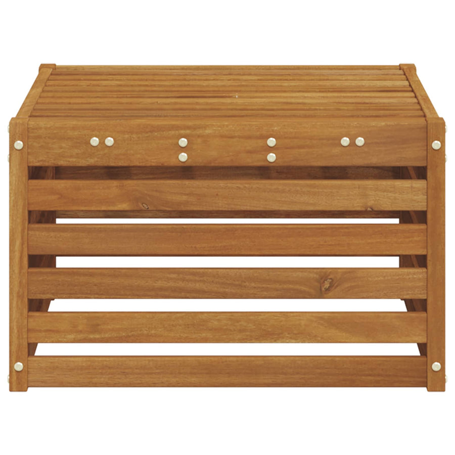 Buiten Voetenbank Massief Acaciahout Naturel 59 x 59 x 37 cm