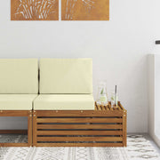Eindbank acaciahout 91x63x73 cm naturel
