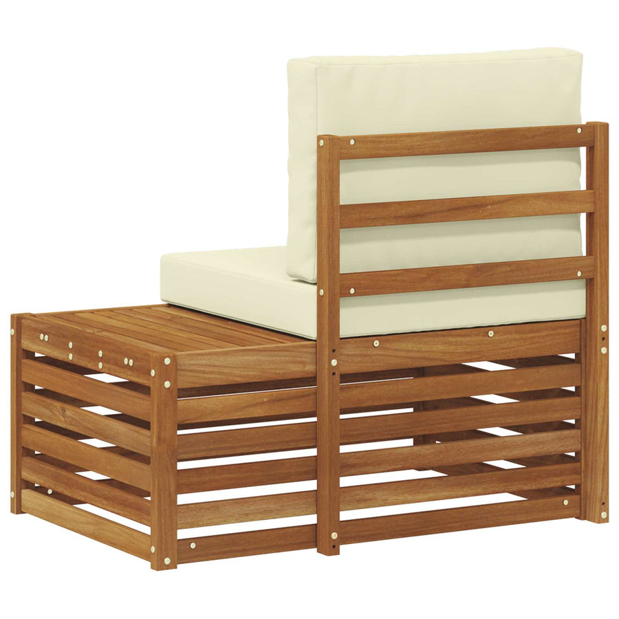Buiten Eindbank Naturel 91 x 63 x 73 cm Massief Acaciahout