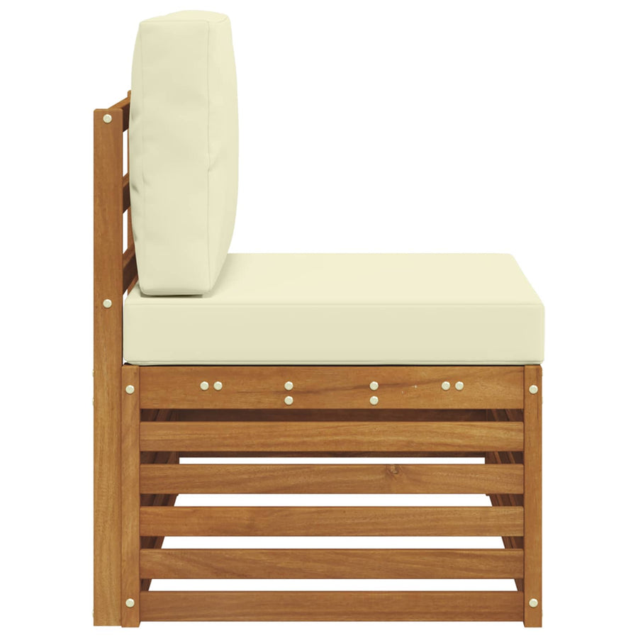 Buiten Eindbank Naturel 91 x 63 x 73 cm Massief Acaciahout