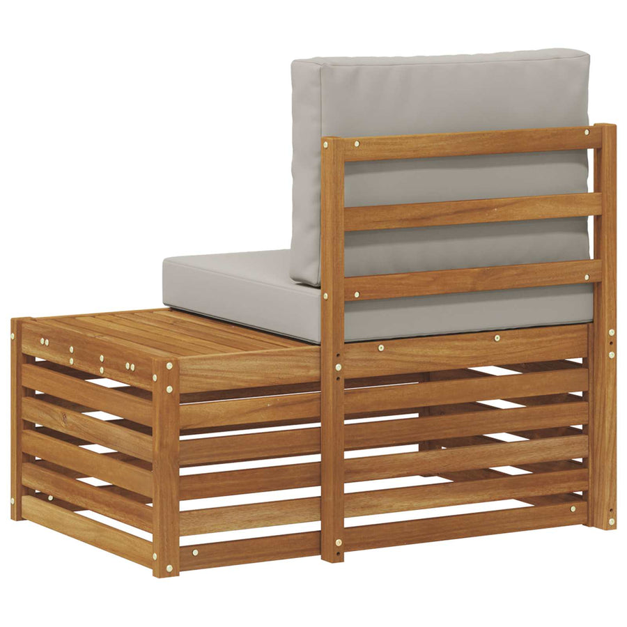 Buiten Eindbank Naturel 91 x 63 x 73 cm Massief Acaciahout