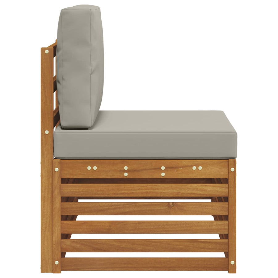 Buiten Eindbank Naturel 91 x 63 x 73 cm Massief Acaciahout