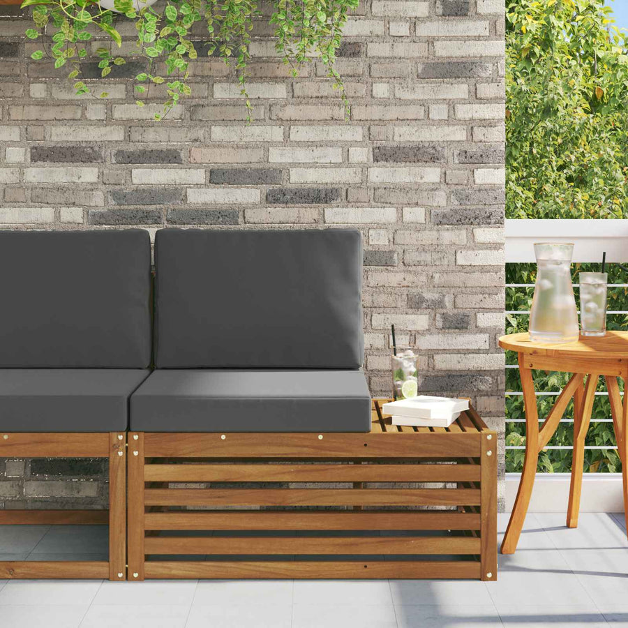 Buiten Eindbank Naturel 91 x 63 x 73 cm Massief Acaciahout
