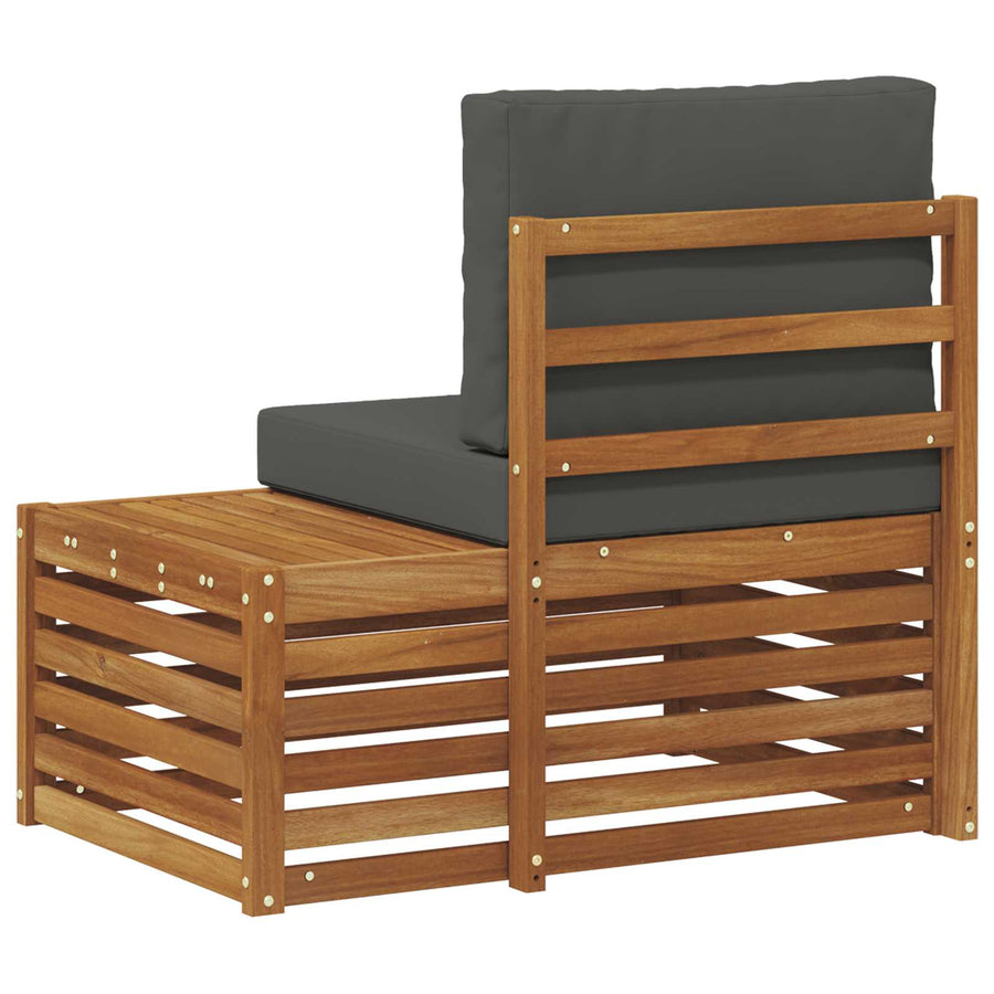 Buiten Eindbank Naturel 91 x 63 x 73 cm Massief Acaciahout
