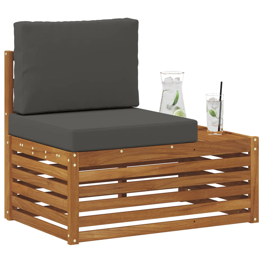 Buiten Eindbank Naturel 91 x 63 x 73 cm Massief Acaciahout