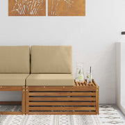 Eindbank acaciahout 91x63x73 cm naturel
