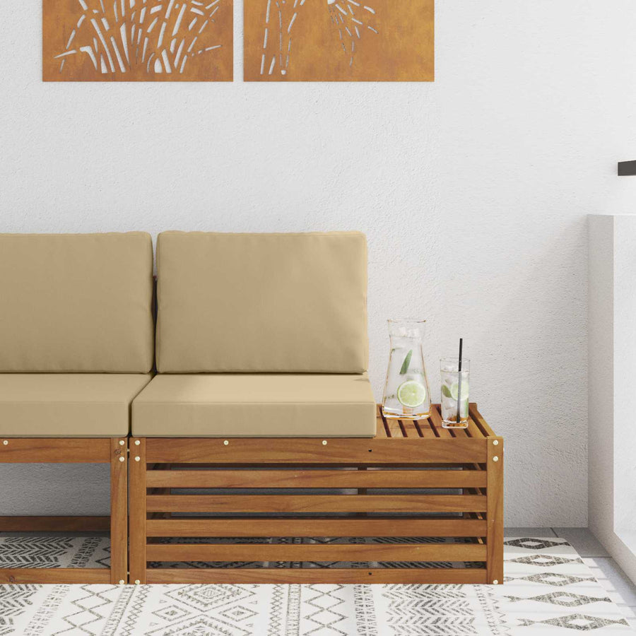 Buiten Eindbank Naturel 91 x 63 x 73 cm Massief Acaciahout