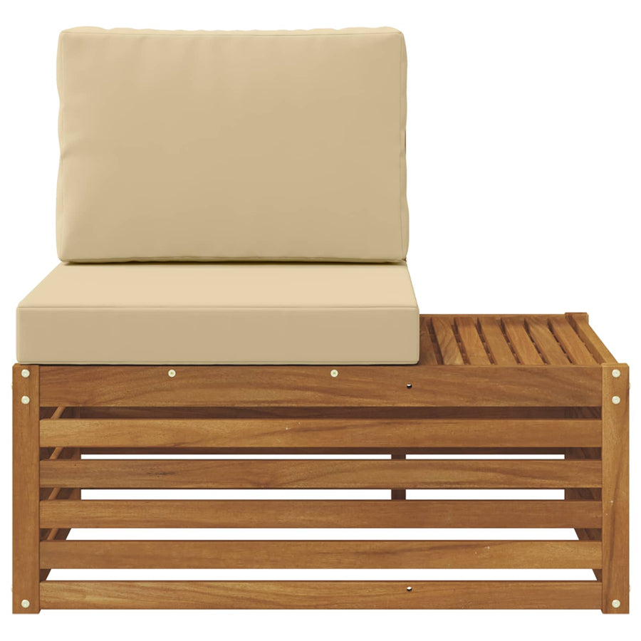 Buiten Eindbank Naturel 91 x 63 x 73 cm Massief Acaciahout