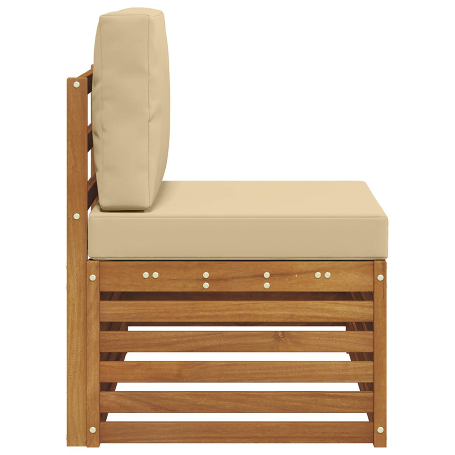 Buiten Eindbank Naturel 91 x 63 x 73 cm Massief Acaciahout