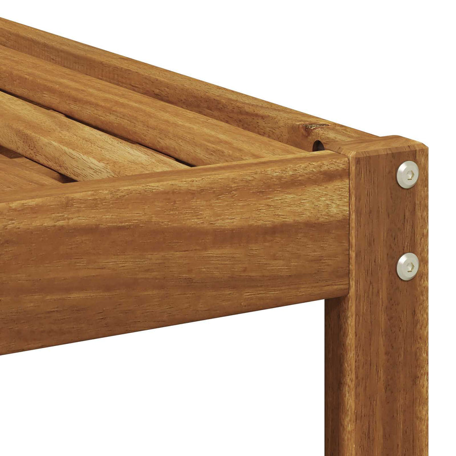 Buiten Voetenbank Massief Acaciahout Naturel 79 x 79 x 37 cm