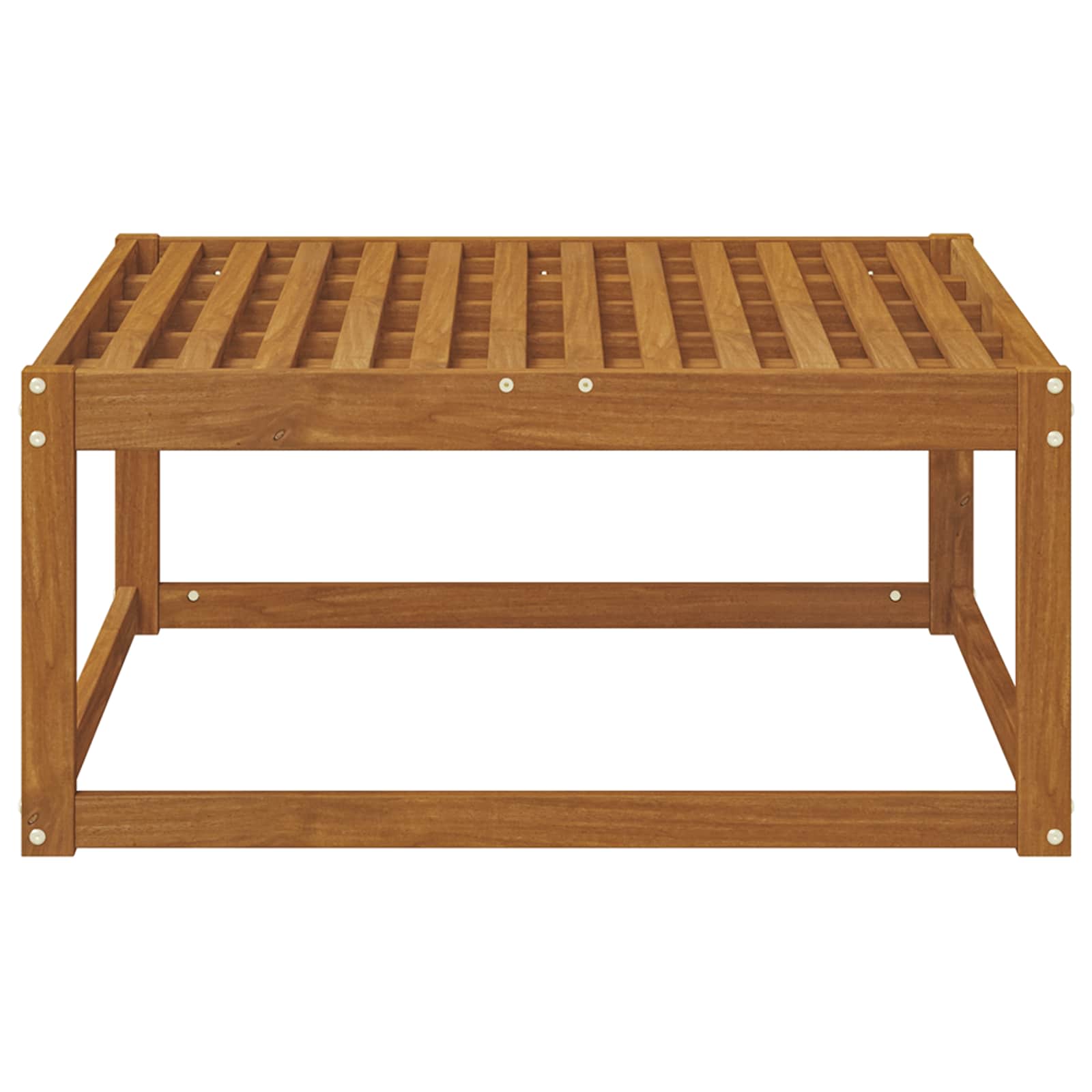 Buiten Voetenbank Massief Acaciahout Naturel 79 x 79 x 37 cm