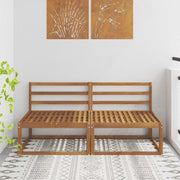 Modulaire tuinbank 2 stuks massief acaciahout naturel