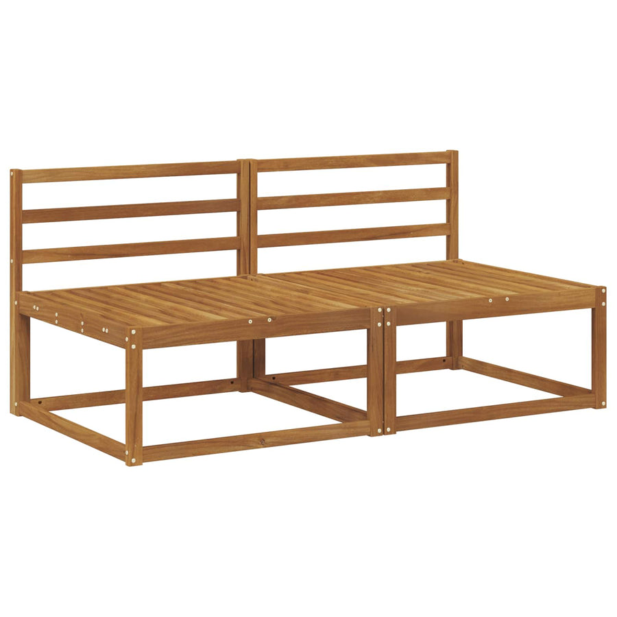 2 Stuk Buiten Midden Sofa Massief Acaciahout Naturel