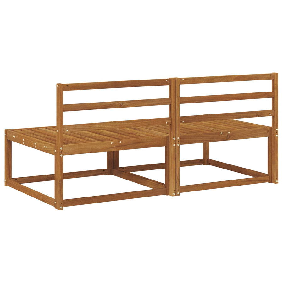 2 Stuk Buiten Midden Sofa Massief Acaciahout Naturel