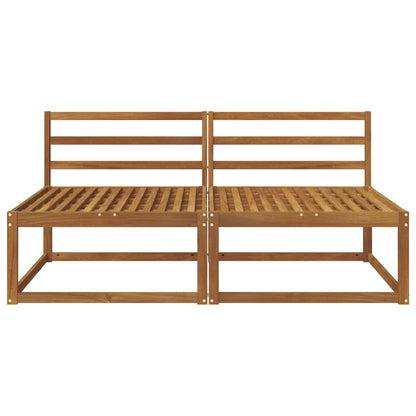 2 Stuk Buiten Midden Sofa Massief Acaciahout Naturel